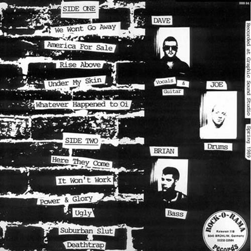 The Allegiance LP back cover