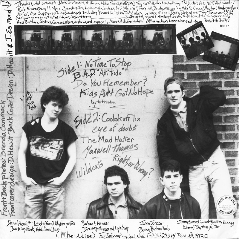 The Mad Hatters LP back cover
