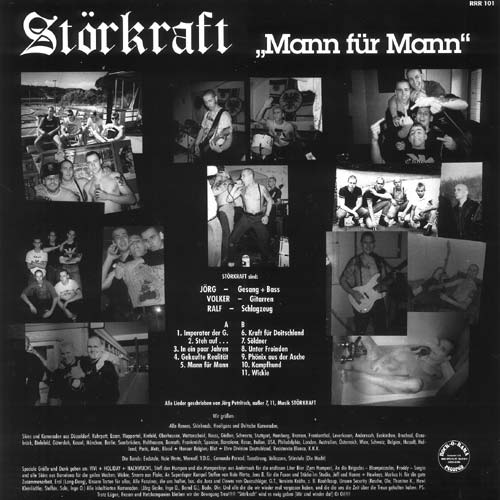 Störkraft Mann für Mann LP back cover