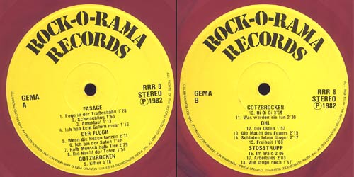 Die Deutschen Kommen sampler LP center labels