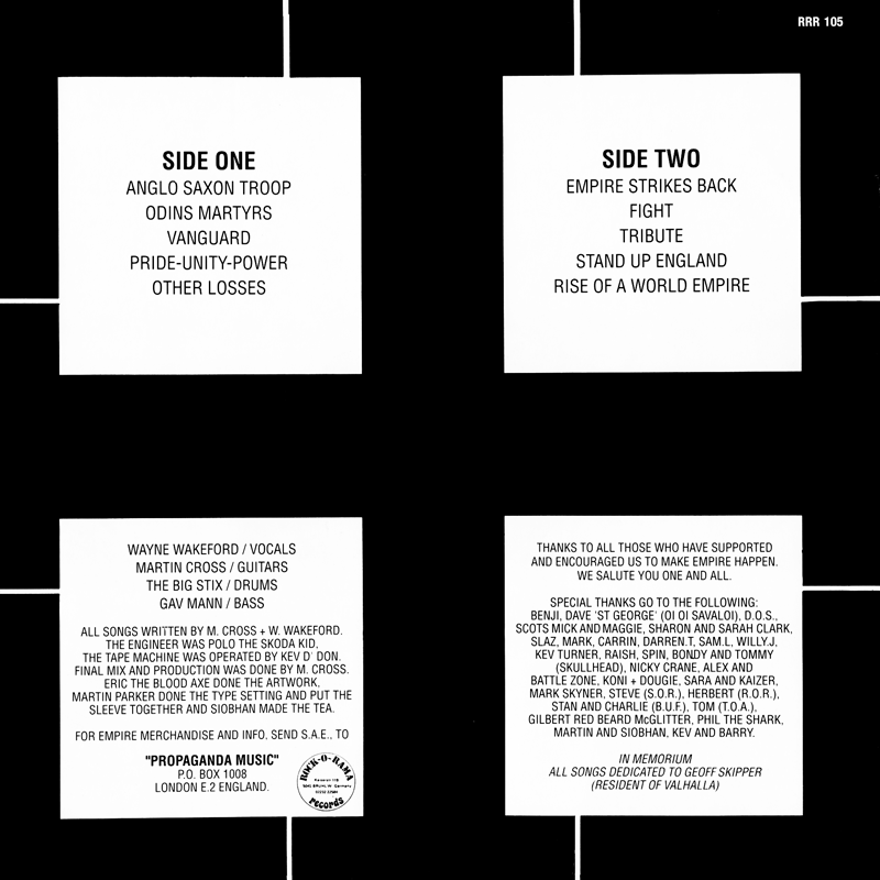 Empire LP back cover