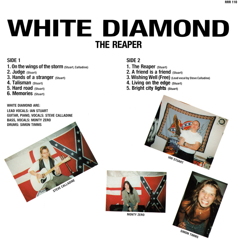 White Diamond LP back cover