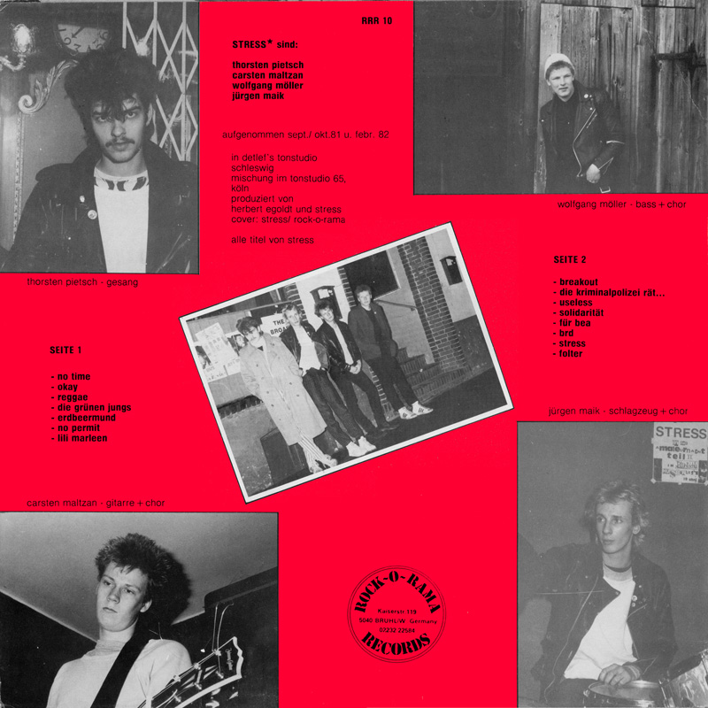 Stress LP back cover