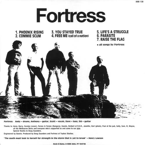 Fortress EP back cover