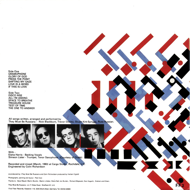 They Must Be Russians LP back cover