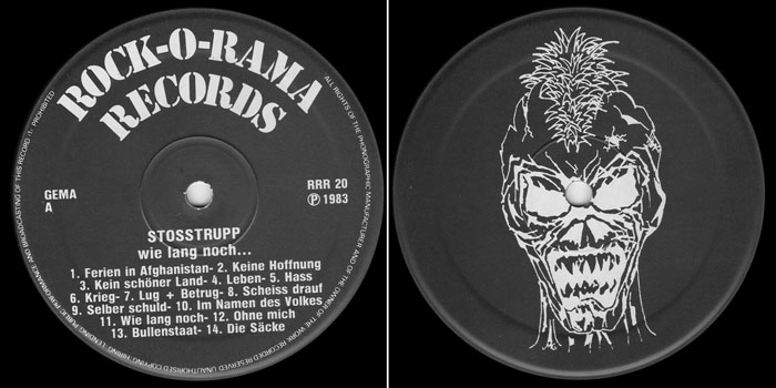 Stosstrupp LP center labels