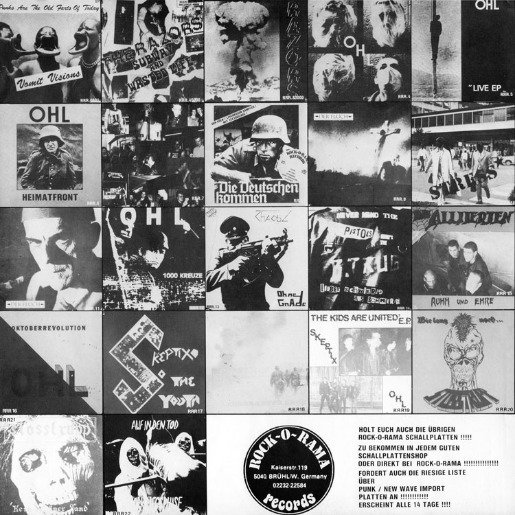 Rock-O-Rama 22 title catalog insert page
