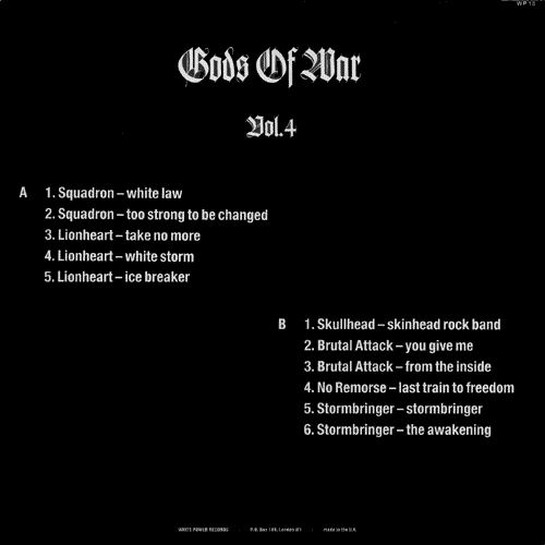 Gods Of War volume 4 back cover