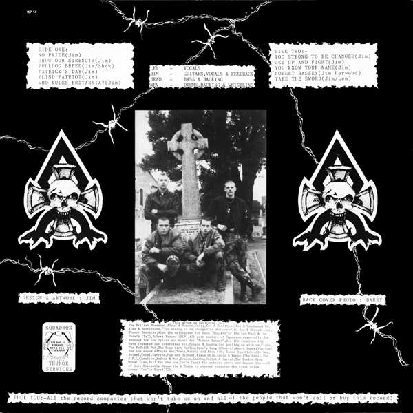 Squadron Take The Sword LP back cover