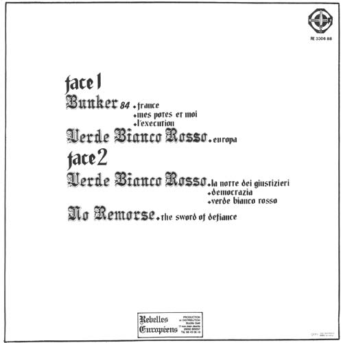 Back cover of the Debout! Vol. 2 LP
