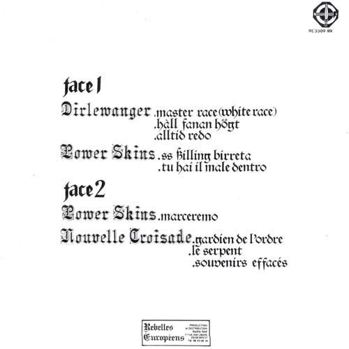 Back cover of the Debout! Vol. 3 LP