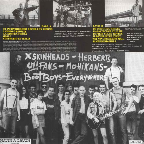 Back cover of the Klasse Kriminale LP