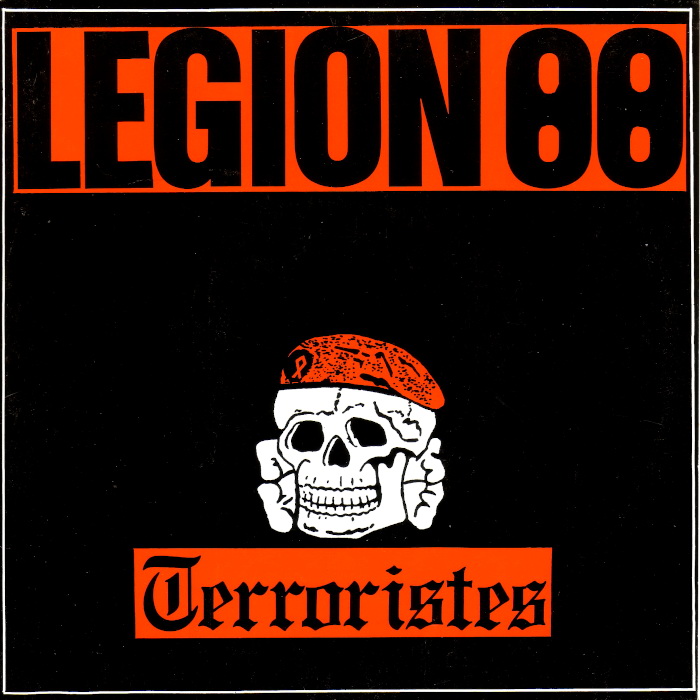 Front cover of the Legion 88 Terroristes single