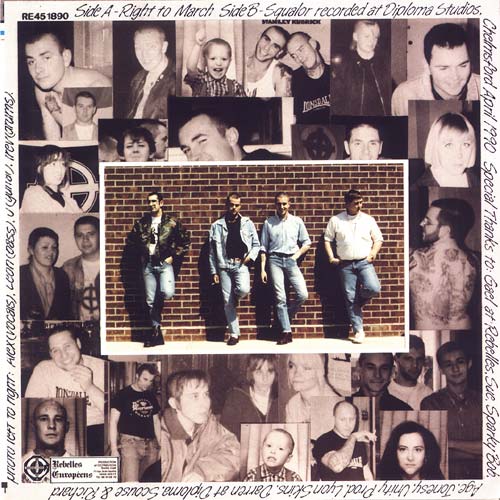 Back cover of the Battle Zone Right To March single