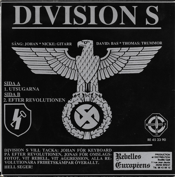 Back cover of the Division S single