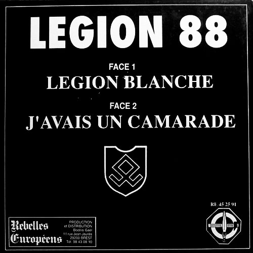 Bac cover of the Légion 88 Légion Blanche single