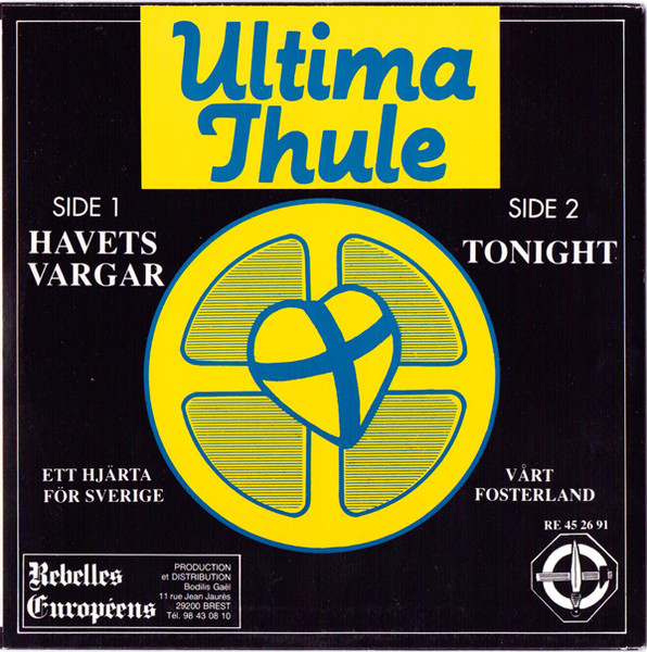 Back cover of the Ultima Thule Havets Vargar single