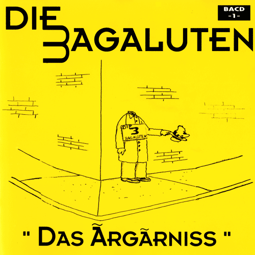 Front of CD booklet for the 3 Bagaluten album