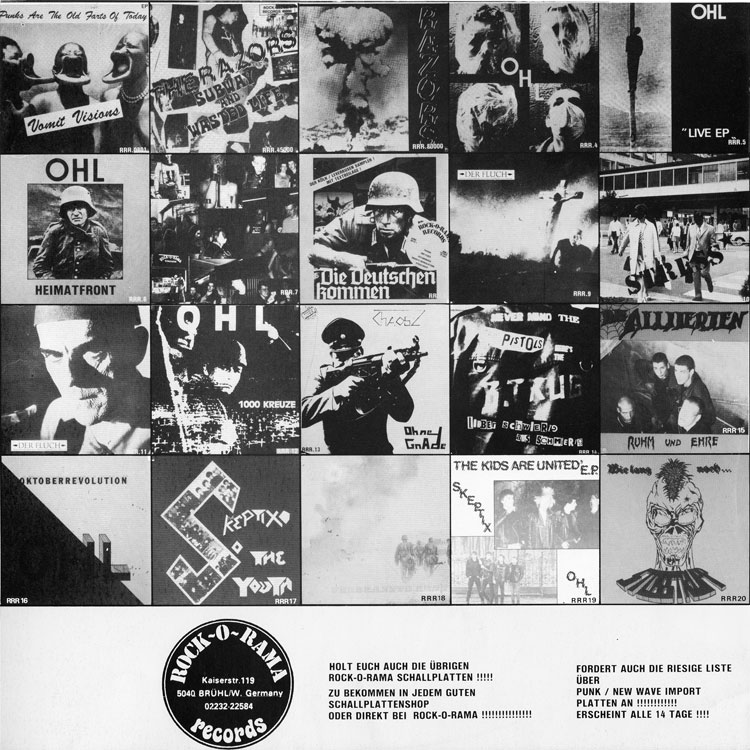 Rock-O-Rama 20-title catalog insert page
